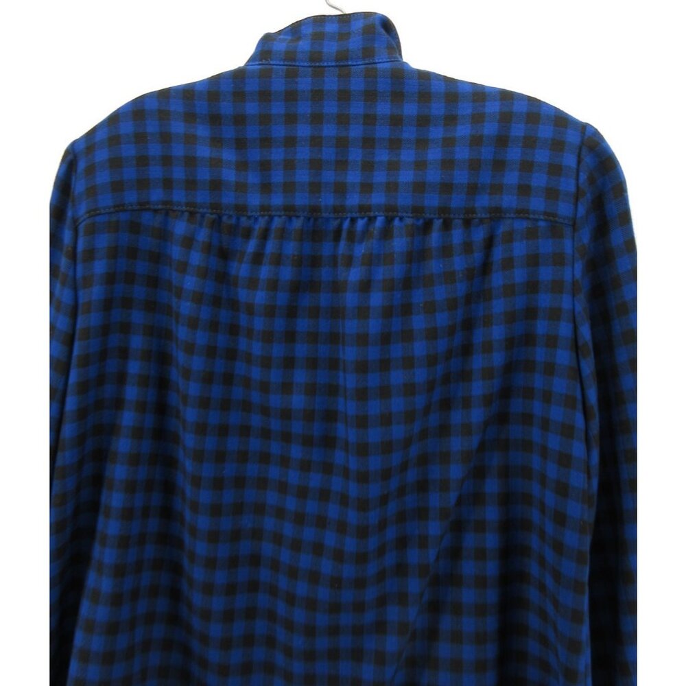 Vgt Pendleton Top Medium Wool Blouse Button Up Pl… - image 8